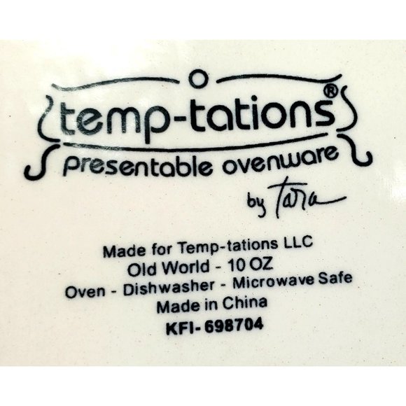 Temptations Set/2 Old World Cranberry Ramekins w/Lids Baking Ovenware Leftovers - Picture 10 of 11